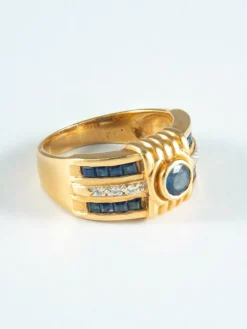 Bague Saphirs et Diamants