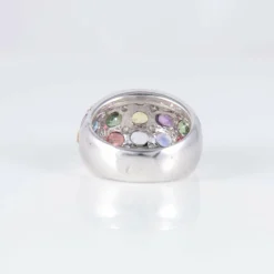 Bague Saphirs Multicolores