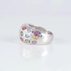 Bague Saphirs Multicolores