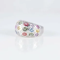 Bague Saphirs Multicolores