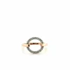 Bague Saturne Or Rose et Diamants