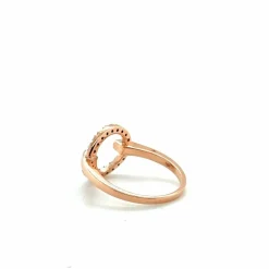 Bague Saturne Or Rose et Diamants