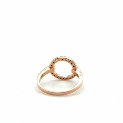 Bague Saturne Or Rose et Diamants