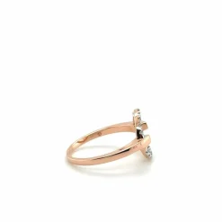 Bague Saturne Or Rose et Diamants