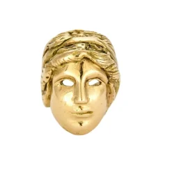 Bague sculpturale à motif de femme en or jaune