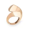Bague sculpturale Bypass Estate 18k Or Rose Large Cocktail Band Bijoux