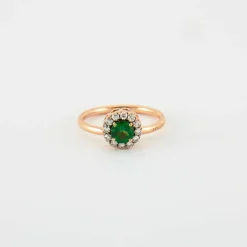Bague Selim Mouzannar grenat tsavorite & diamants