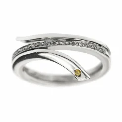 Bague serpent diamants