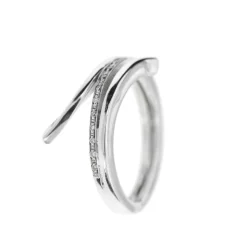 Bague serpent diamants