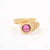 Bague serpent avec rubis et diamants