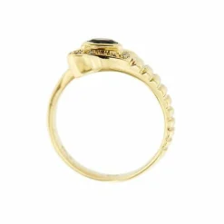 Bague serpent avec saphir et diamants