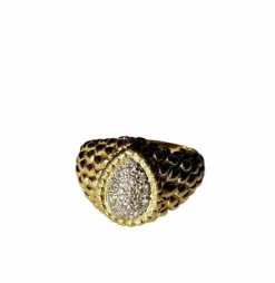 Bague serpent bicolore