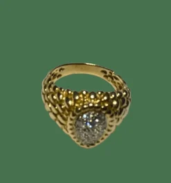 Bague serpent bicolore