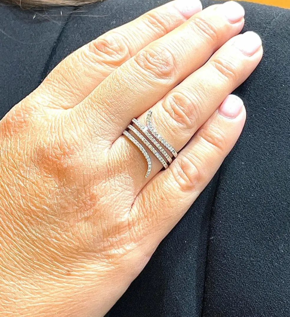 Bague serpent Diamants