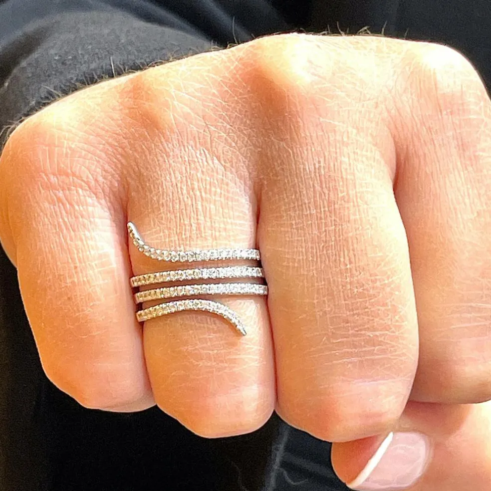 Bague serpent Diamants
