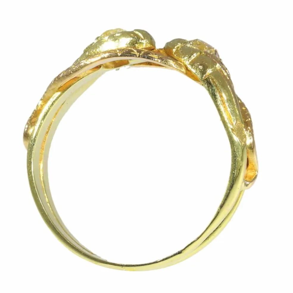 Bague serpent diamants