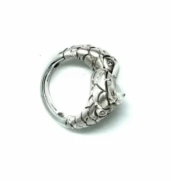 Bague serpent Or blanc Diamant