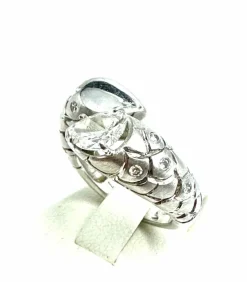 Bague serpent Or blanc Diamant