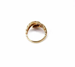 Bague serpent or et diamants
