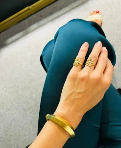 Bague serpent or jaune