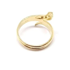 Bague serpent or jaune 18 carats diamants