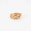 Bague Serpent or jaune diamant