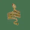 Bague serpent or jaune diamants