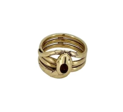 Bague Serpent or jaune Tourmaline