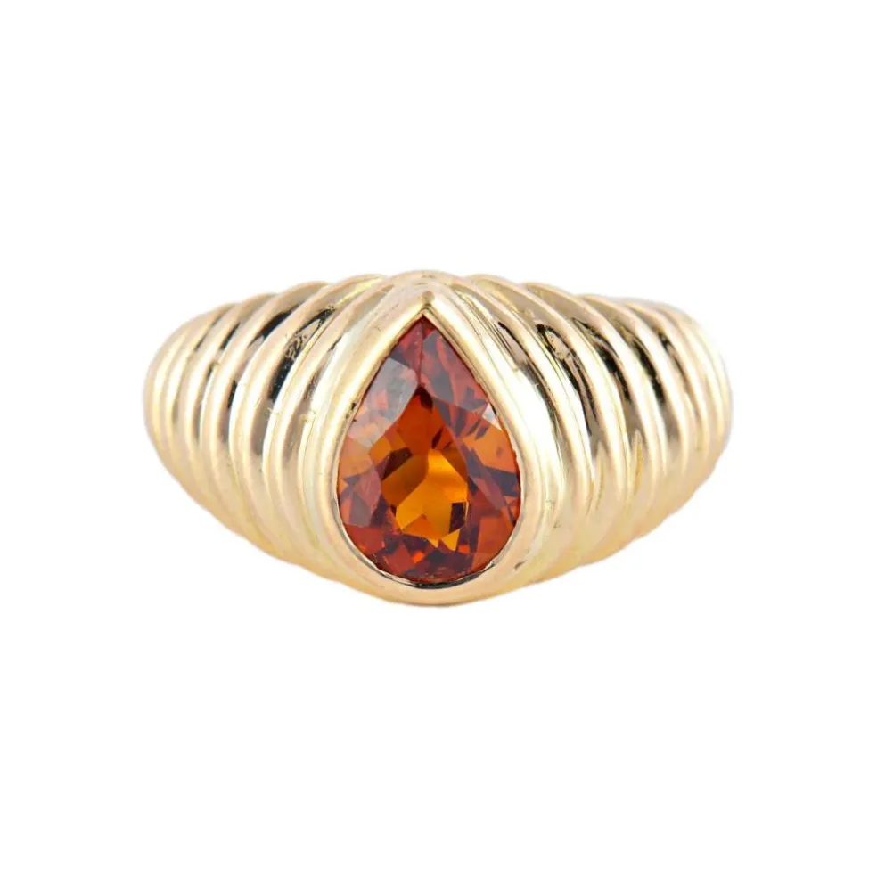 BAGUE "SHYNE" OR & CITRINE