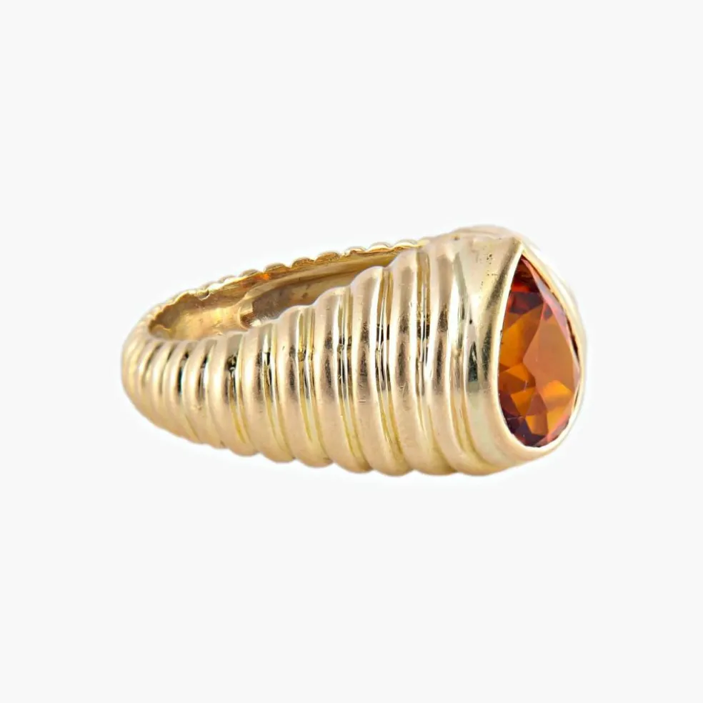 BAGUE "SHYNE" OR & CITRINE