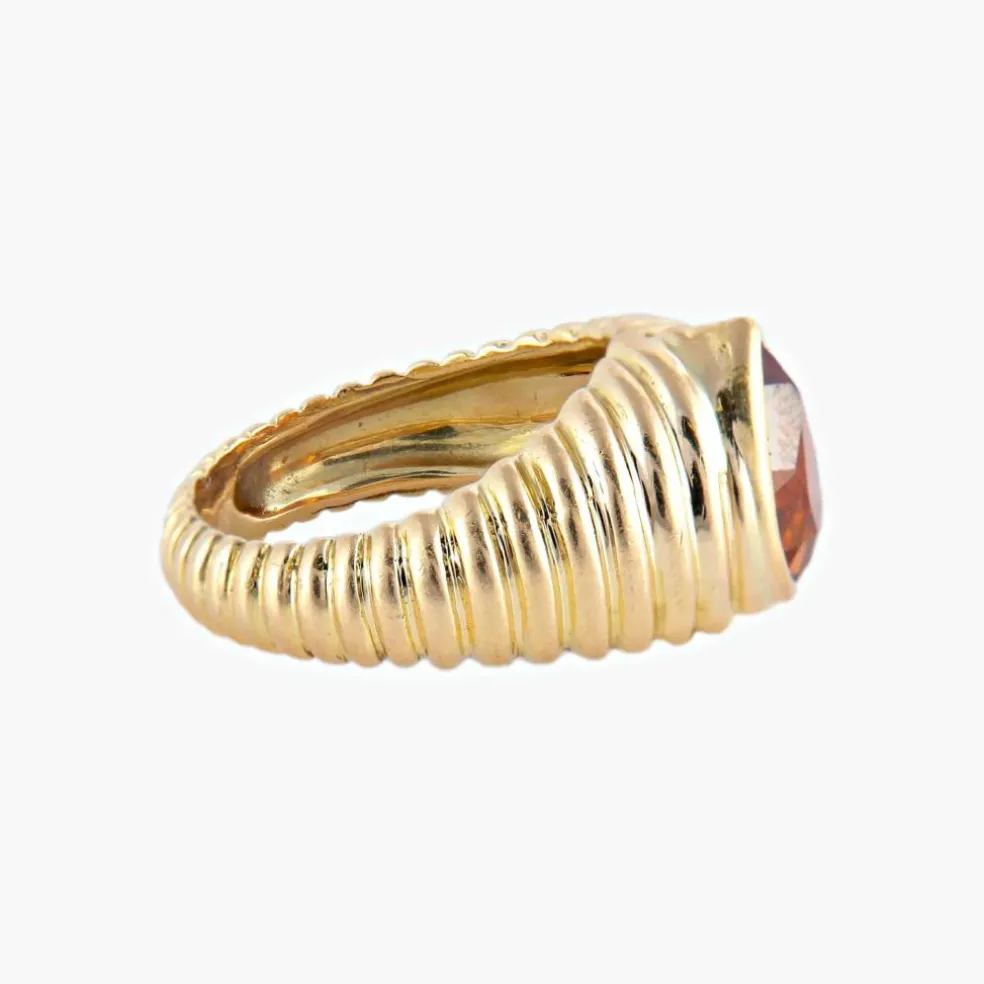 BAGUE "SHYNE" OR & CITRINE