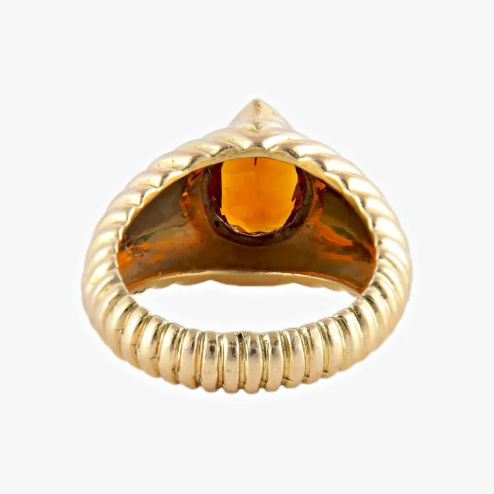 BAGUE "SHYNE" OR & CITRINE