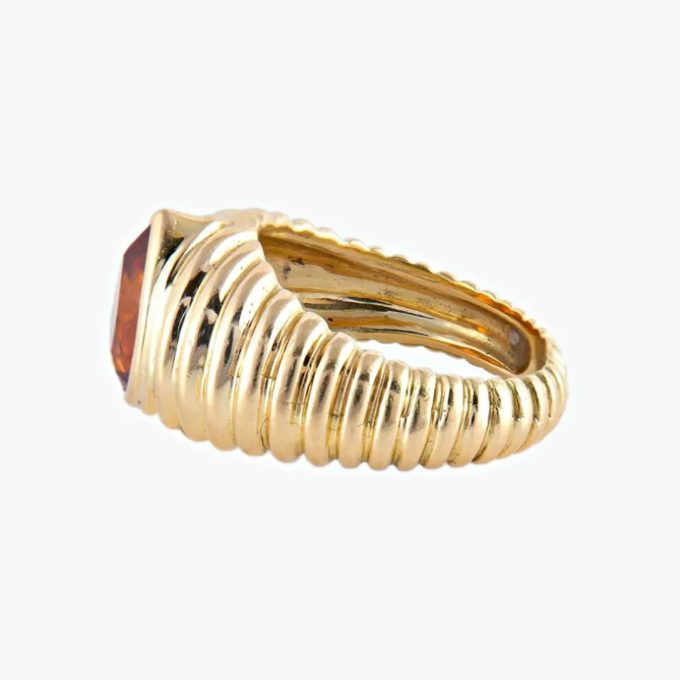 BAGUE "SHYNE" OR & CITRINE