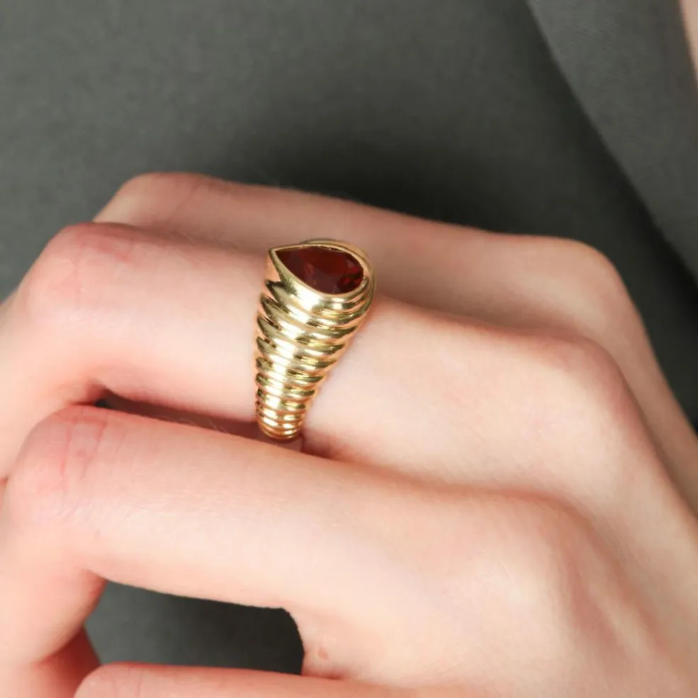 BAGUE "SHYNE" OR & CITRINE