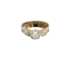 Bague solitaire 2 Ors Diamant