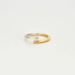 Bague Solitaire 2 ors diamant Entre Nous