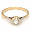 Bague solitaire 2 Ors Diamant
