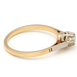 Bague solitaire 2 Ors Diamant