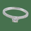 Bague Solitaire accompagné