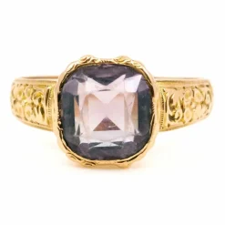 Bague Solitaire Améthyste