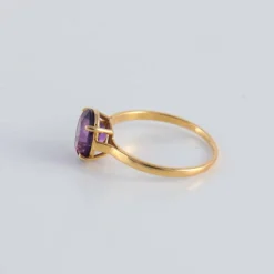 Bague Solitaire Améthyste