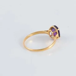 Bague Solitaire Améthyste