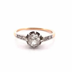 Bague Solitaire ancien Diamants
