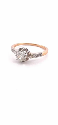 Bague Solitaire ancien Diamants