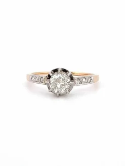 Bague Solitaire ancien Diamants