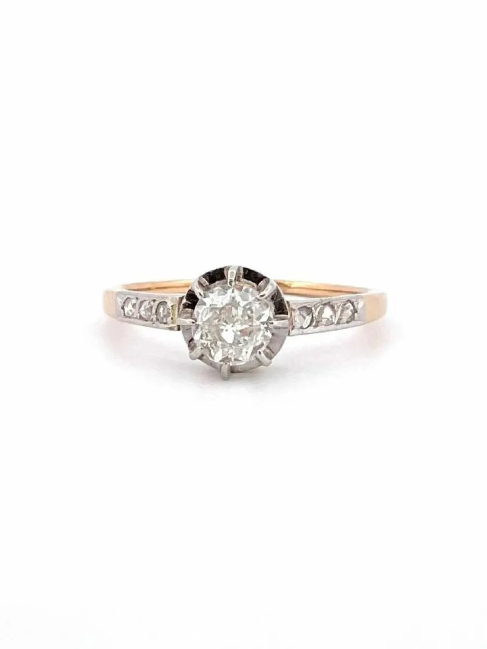 Bague Solitaire ancien Diamants