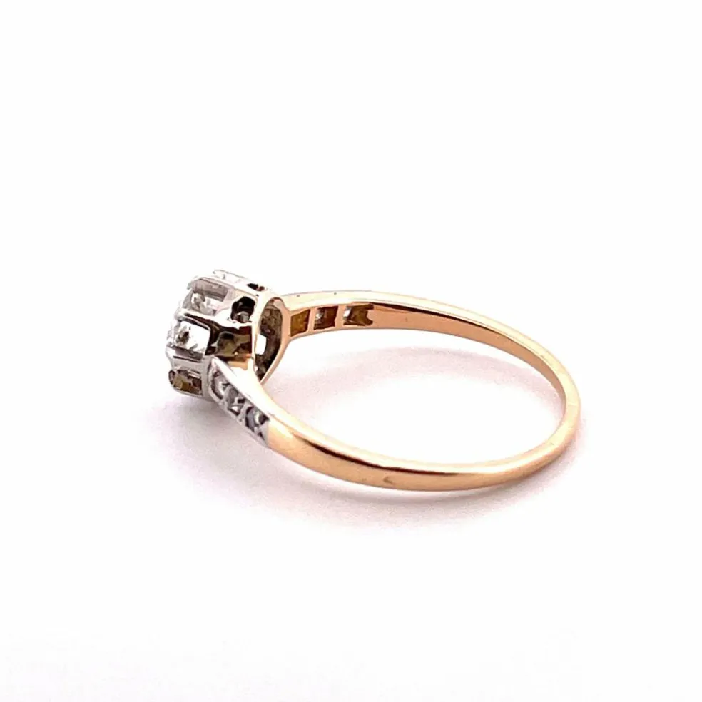 Bague Solitaire ancien Diamants