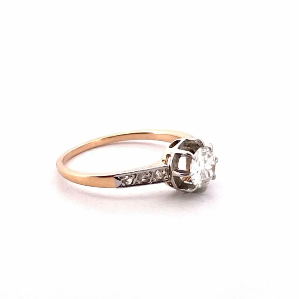 Bague Solitaire ancien Diamants