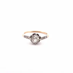 Bague Solitaire ancien Diamants