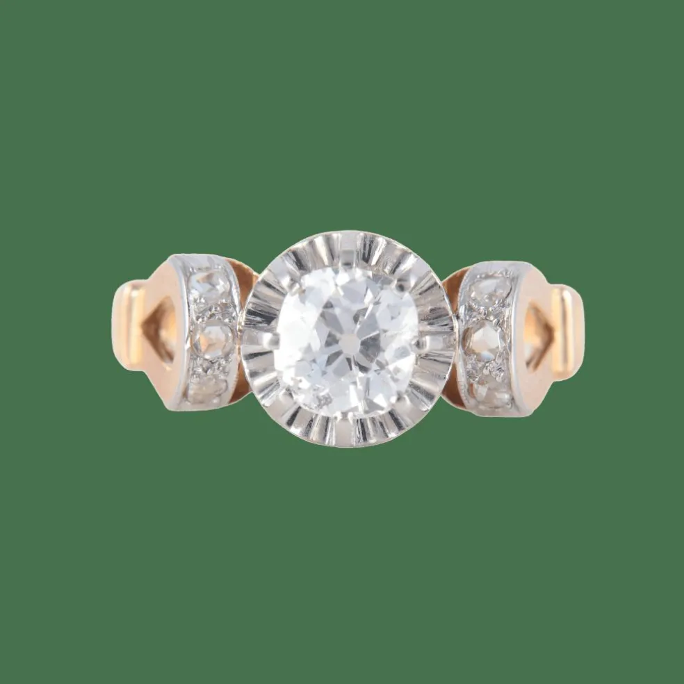 Bague Solitaire Art Déco